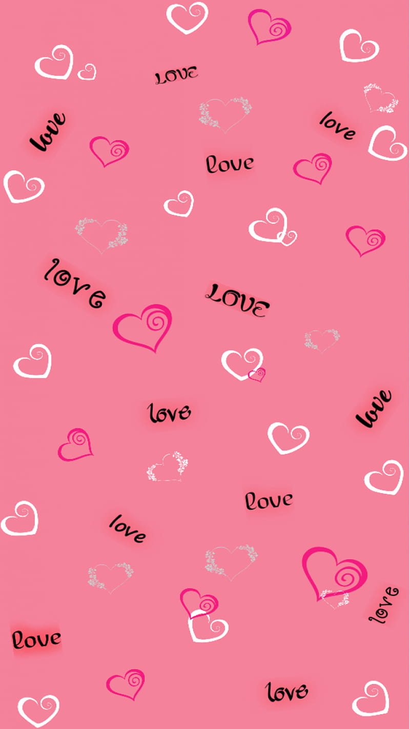 Love Pink 3D iPhone Ideas Heart iphone HD phone wallpaper  Pxfuel
