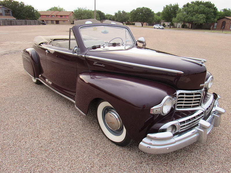 1947 Lincoln Convertible Coupe, Coupe, Convertible, Lincoln, Old-Timer, Car, Luxury, HD wallpaper