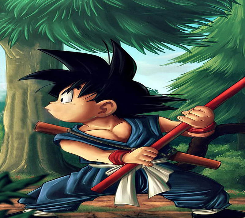 Kid Goku, anime, ball, dragon, HD wallpaper