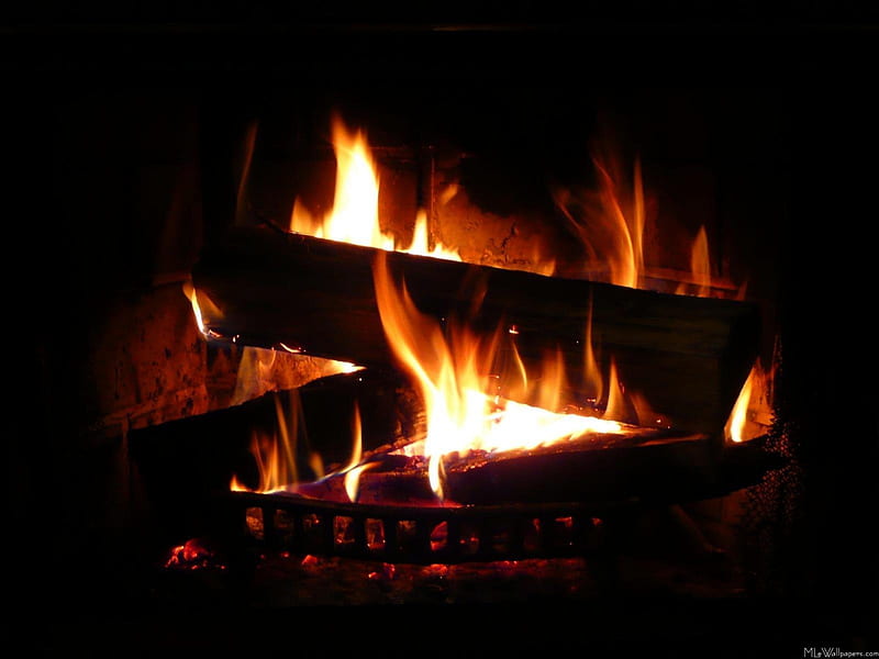 A FIREPLACE FOR ROMANCE, red, holidays, romantic, romance, christmas, old fashion, fire, fireplace, flames, warmth, HD wallpaper