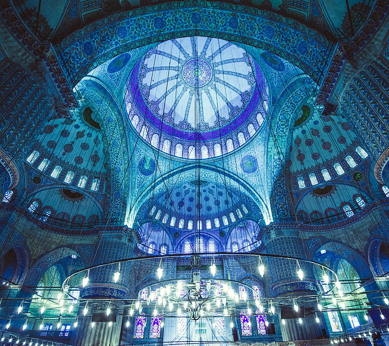 Blue Mosque, allah, eid, islam, islamic, mosque, quran, ramadan, turkey, HD wallpaper