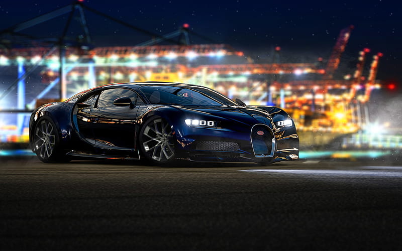 Bugatti Chiron, autosimulator, 2018 games, Forza Motorsport 7, HD wallpaper