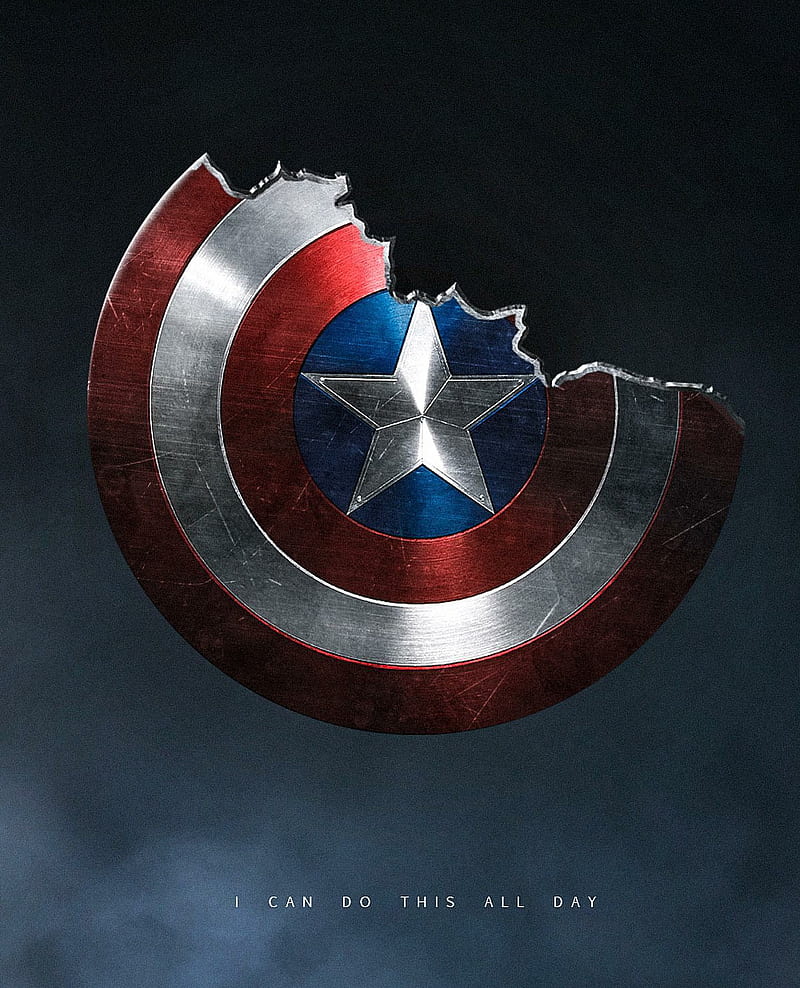Broken shield, america, avenger, captain, captainamerica, first, marvel, shield, steve, HD phone wallpaper