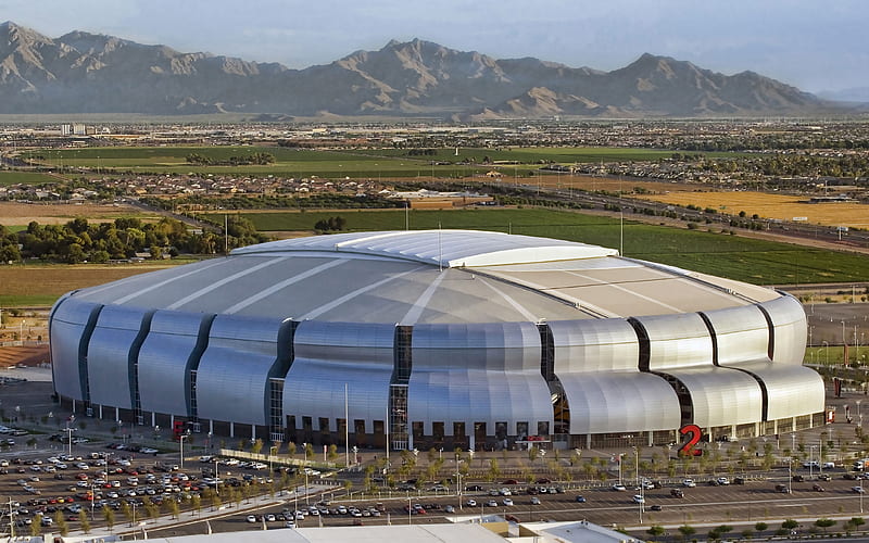 State Farm Stadium, Glendale, Arizona, University of Phoenix Stadium, football stadium, USA, HD wallpaper