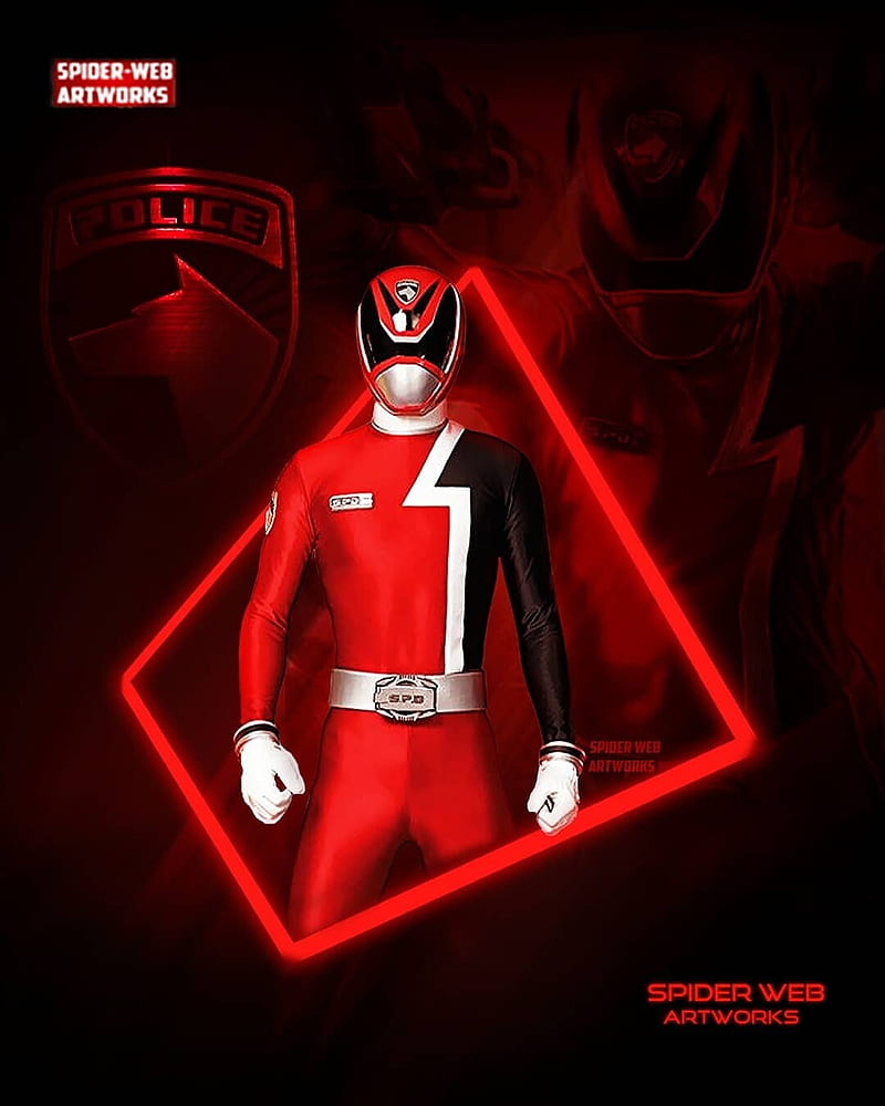 SPD Red Ranger, red ranger, Disney, Power Rangers, Hasbro, Spider-Web, HD  phone wallpaper | Peakpx