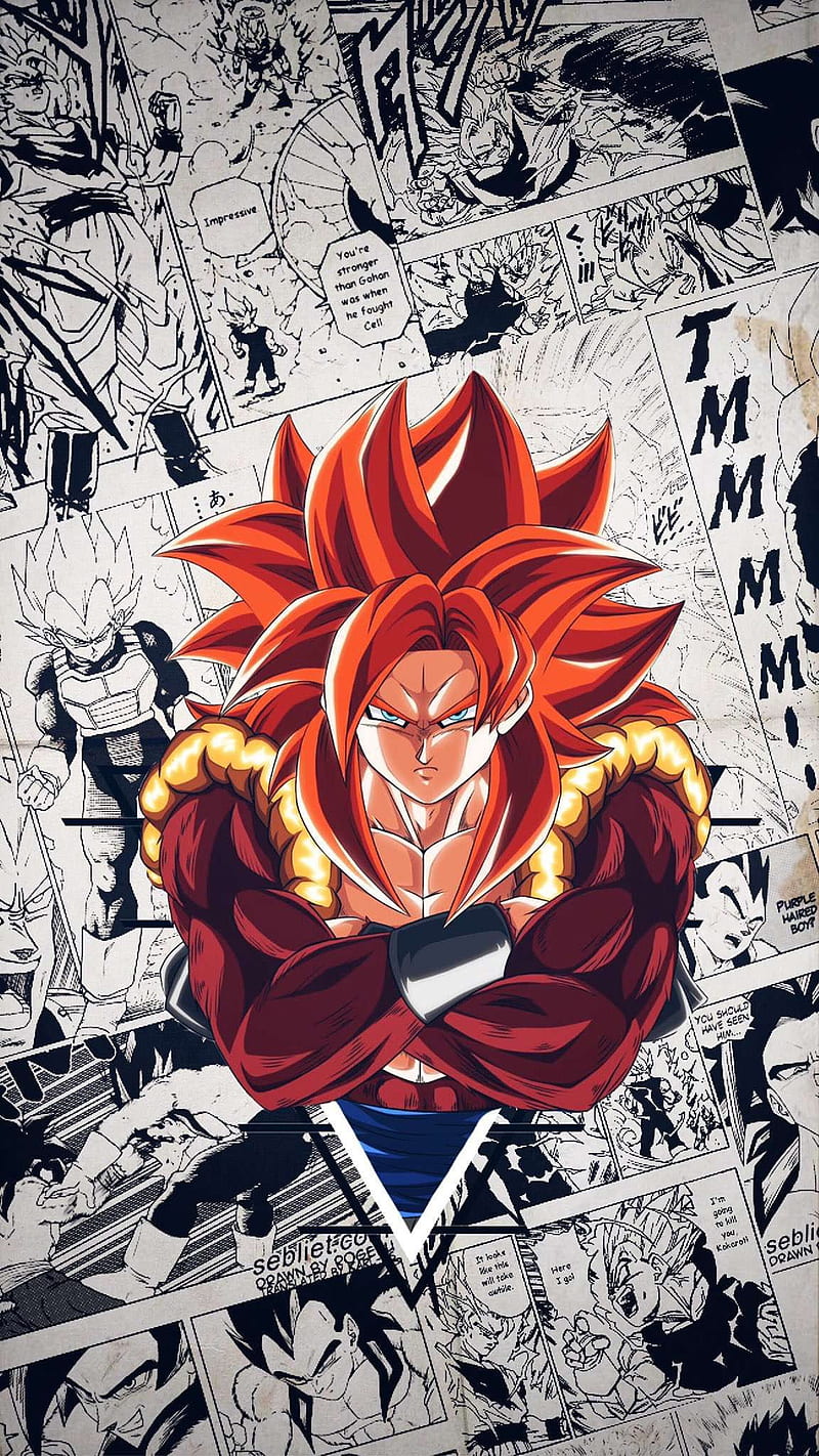 Goku SSJ4, ball, dragon, gt, HD phone wallpaper