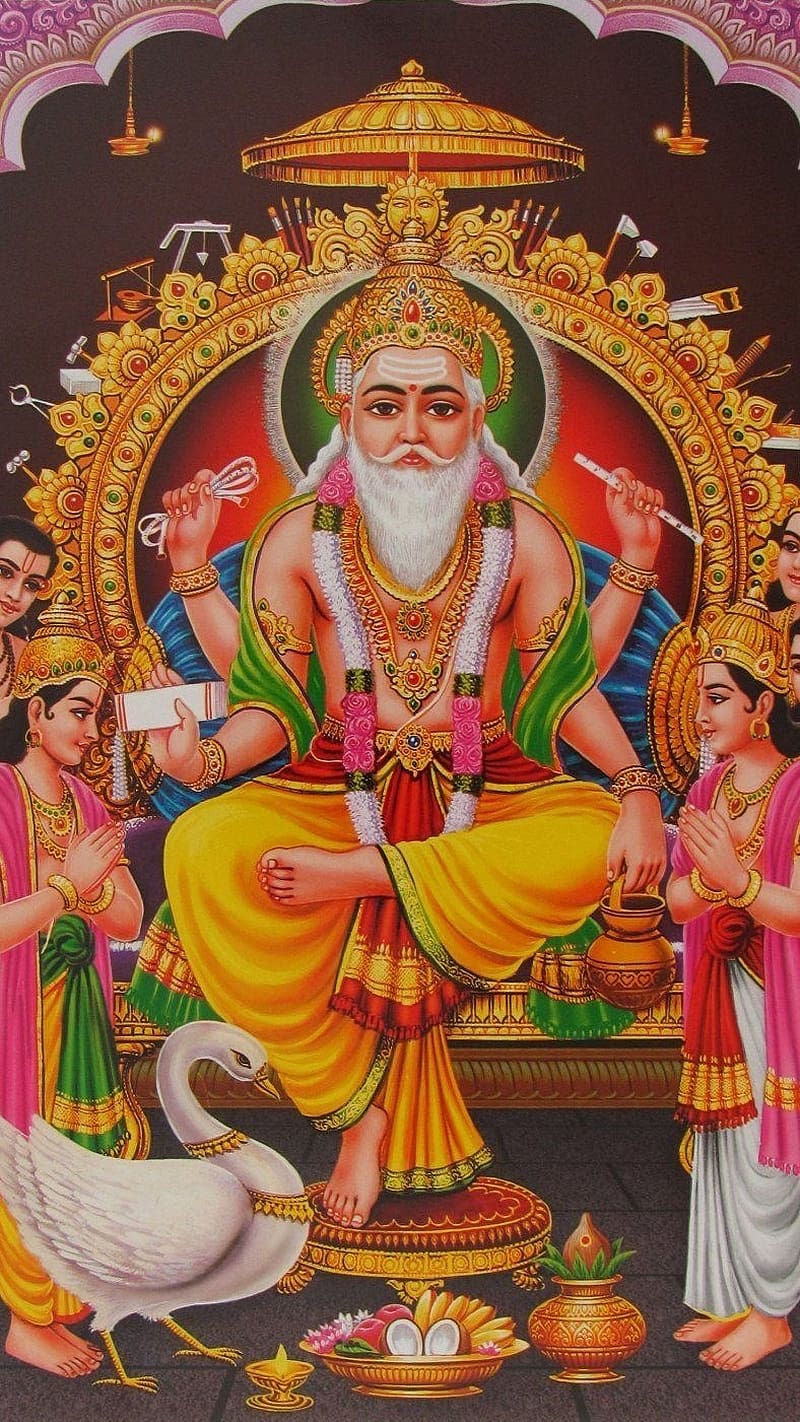 Lord Brahman, brahman, lord, god, creator, HD phone wallpaper