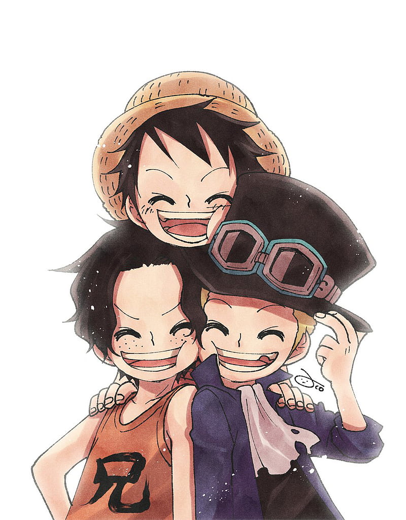 luffy and ace drawing