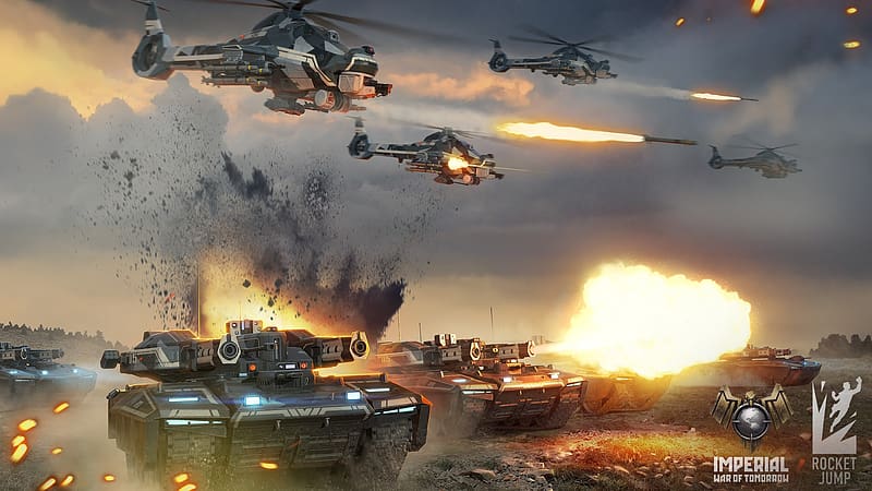 Helicopter, Tank, Video Game, Imperial: War Of Tomorrow, HD wallpaper