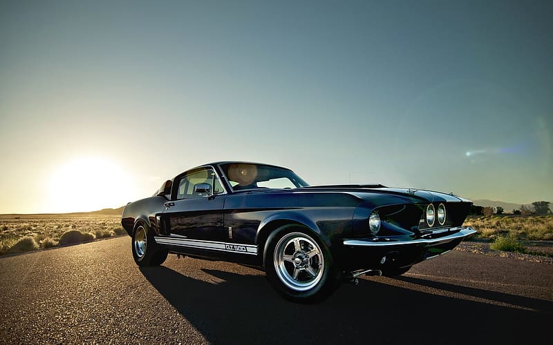 Ford, Muscle Car, Fastback, Shelby Gt500, Vehicles, Black Car, HD wallpaper