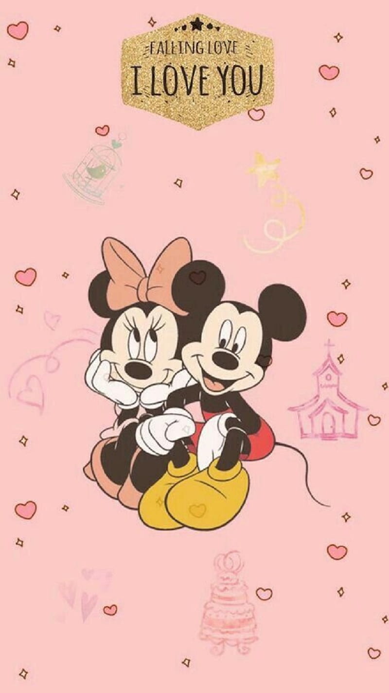 Mickey And Minnie, cartoon, disney, HD phone wallpaper