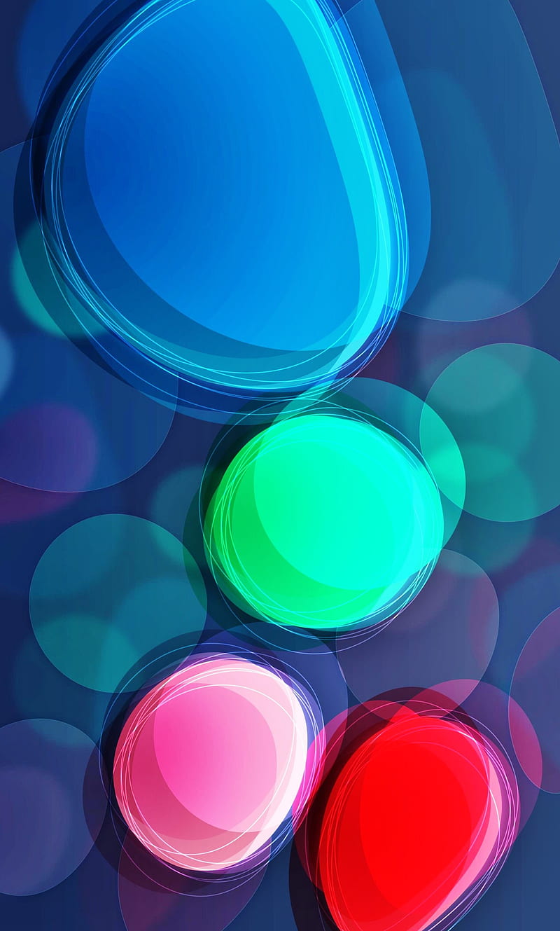 Glow, abstract, bokeh, circle, colors, multicolor, HD phone wallpaper