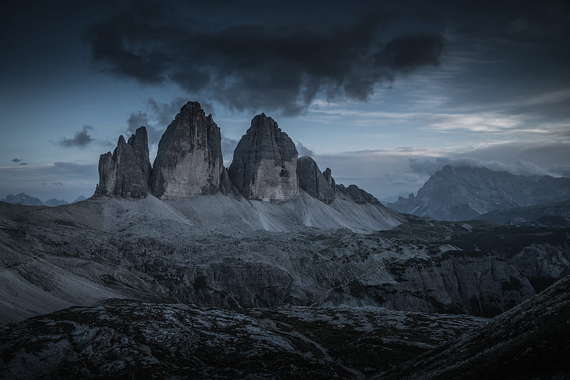 Mountains, Tre cime di Lavaredo, HD wallpaper