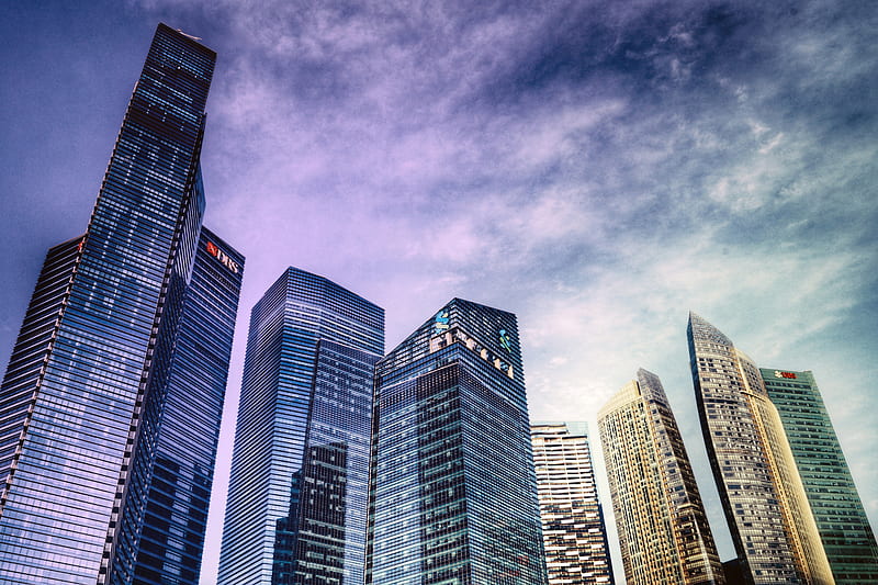 Singapore Marina Bay Financial Centre , singapore, world, buildings, HD wallpaper