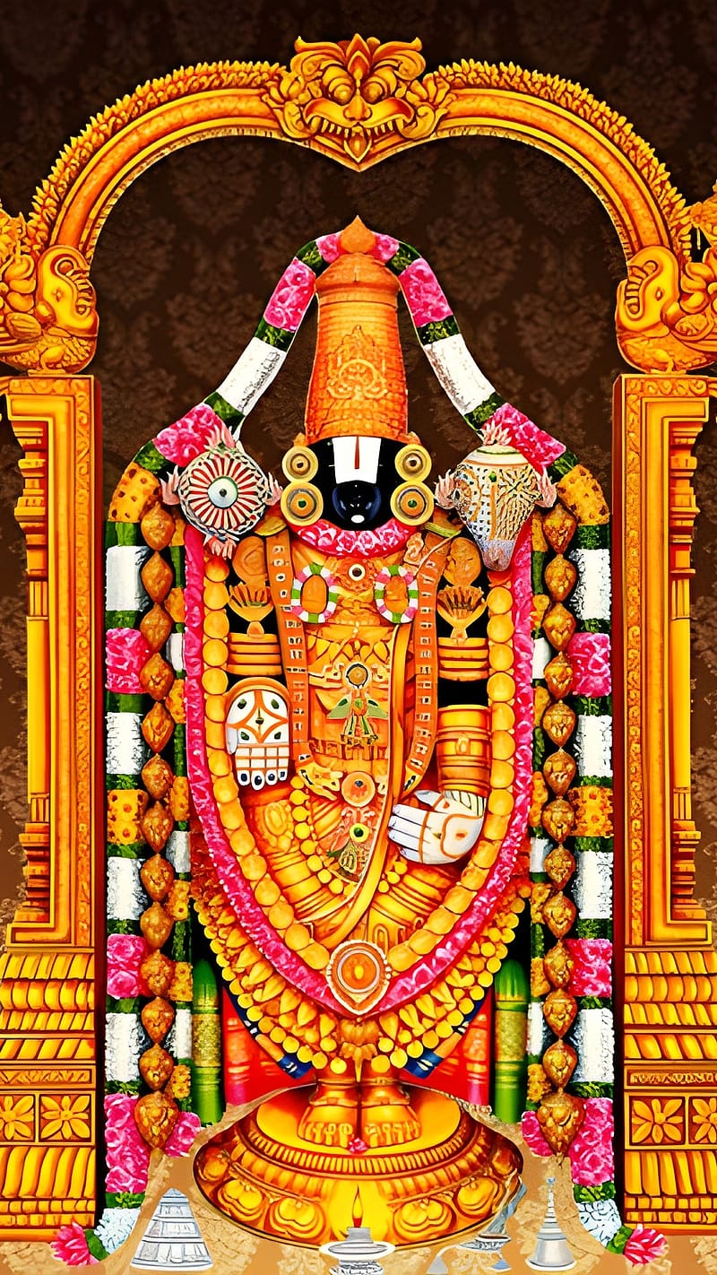 Venkateswara , Animated, lord, god, HD phone wallpaper