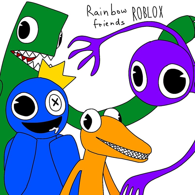 How To Draw Orange from Roblox Rainbow Friends