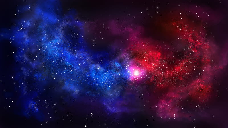 Colorful Sparkling Stars On Sky During Nighttime Galaxy, HD wallpaper