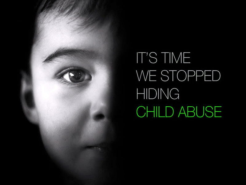 C hild abuse, poster, child, stop hiding, abuse, HD wallpaper