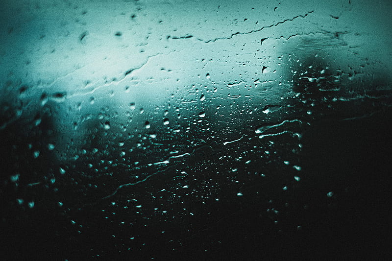 drops, glass, rain, wet, surface, HD wallpaper