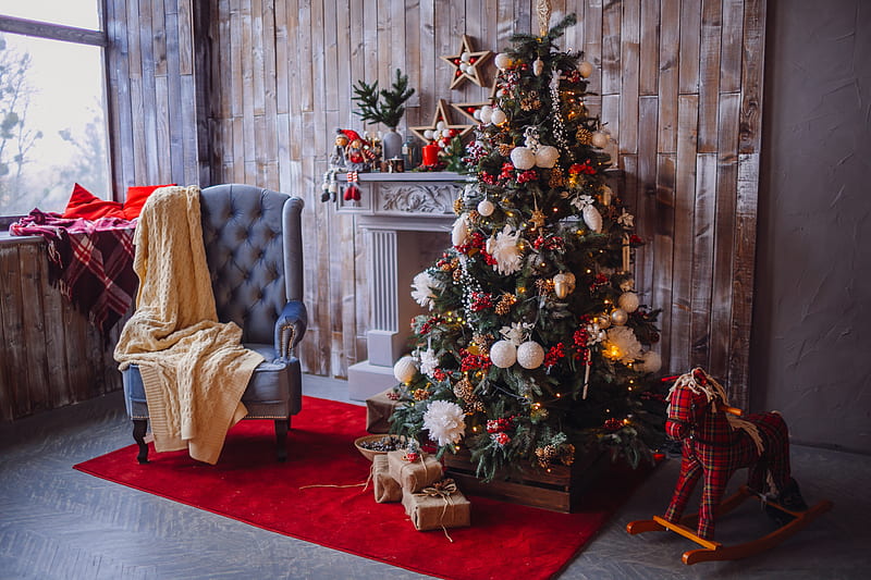 Holiday, Christmas, Christmas Ornaments, Christmas Tree, Gift, HD wallpaper