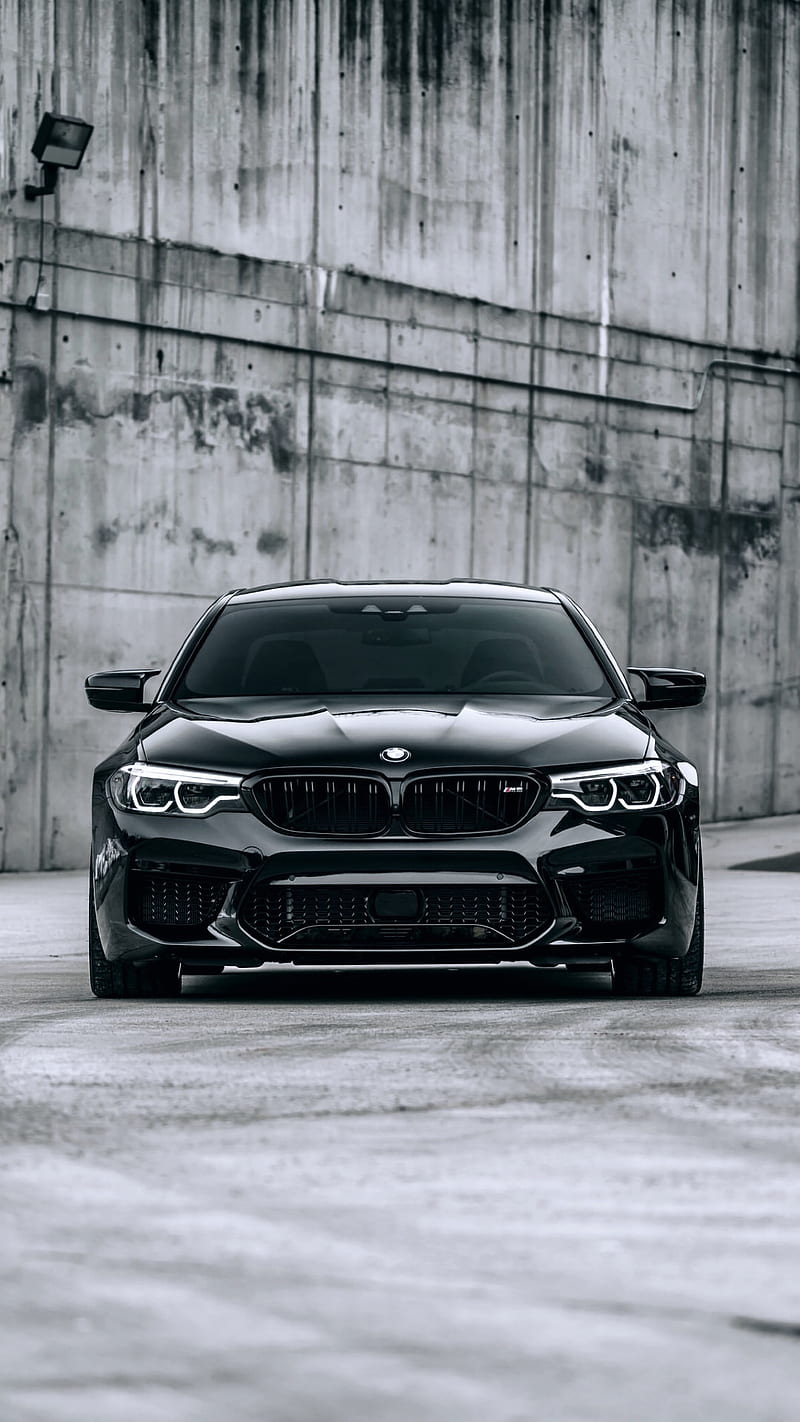 BMW M5, f90, sedan, tuning, black, front, luxury, car, vehicle, HD phone wallpaper
