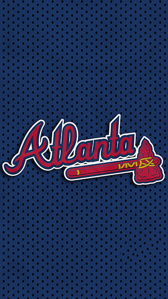 Atlanta Braves (Red): Logo Pattern - MLB Peel & Stick Wallpaper 24” x 12’ 25 SF