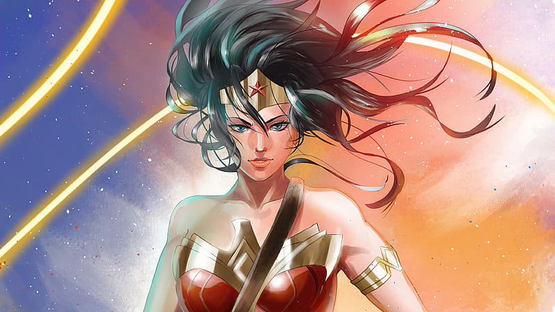 Wonder Woman Clip Pain Art, wonder-woman, superheroes, artist, artwork ...