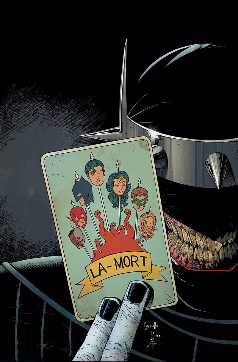 Batman who laughs, la-mort, joker, metal, HD phone wallpaper