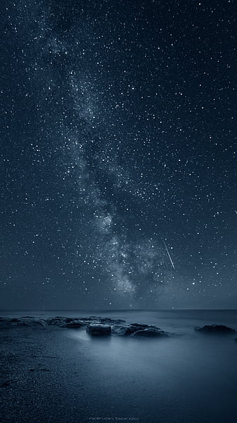 IOS 8, apple, mountain, night, sky, snow, star, HD phone wallpaper | Peakpx