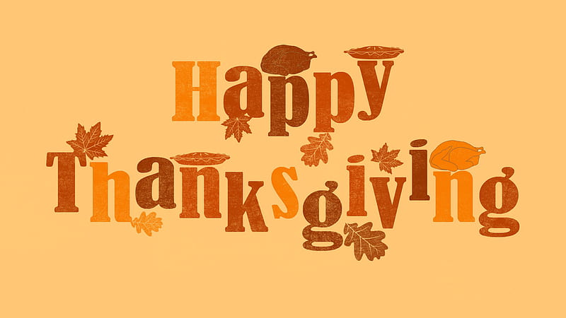 Happy Thanksgiving In Light Yellow Background Thanksgiving, HD wallpaper
