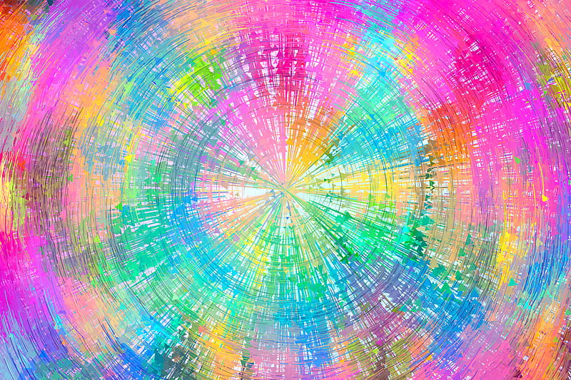 circles, colorful, arrows, rotation, HD wallpaper