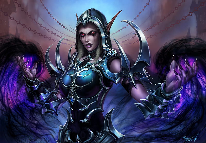 World of Warcraft, World of Warcraft: Shadowlands, Digital Art, Fan Art, Sylvanas Windrunner, HD wallpaper