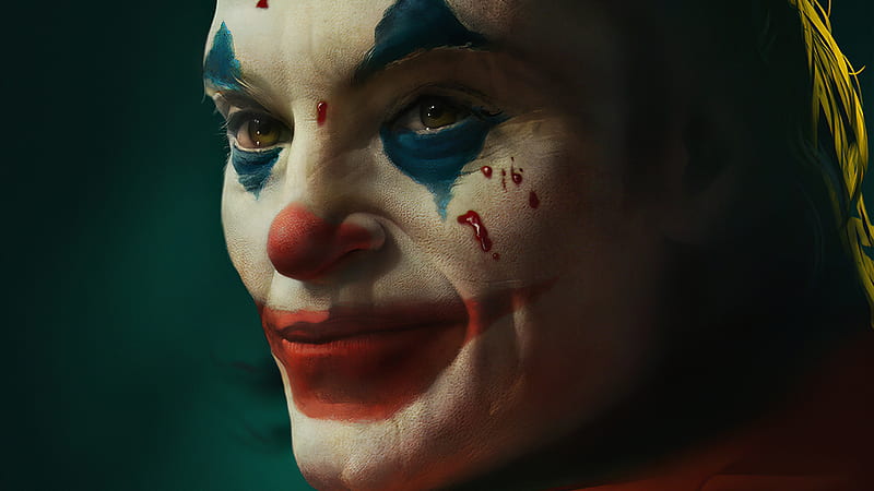 Joker Smiling Closeup, joker, superheroes, artist, artwork, digital-art, HD wallpaper