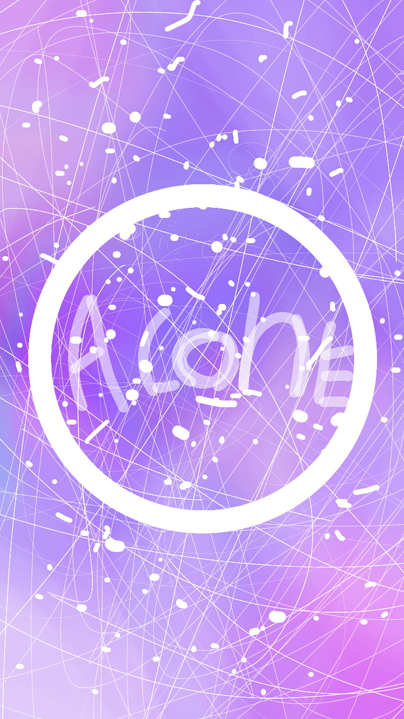 alone, aesthetic, circle, cute, oof, pink and blue, purple, sad, space, HD phone wallpaper