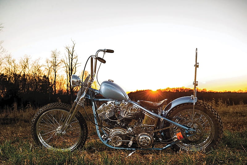 Custom 1975 Harley-Davidson FL Chopper | Tater Digger, Classic Bike, Custom, HD wallpaper