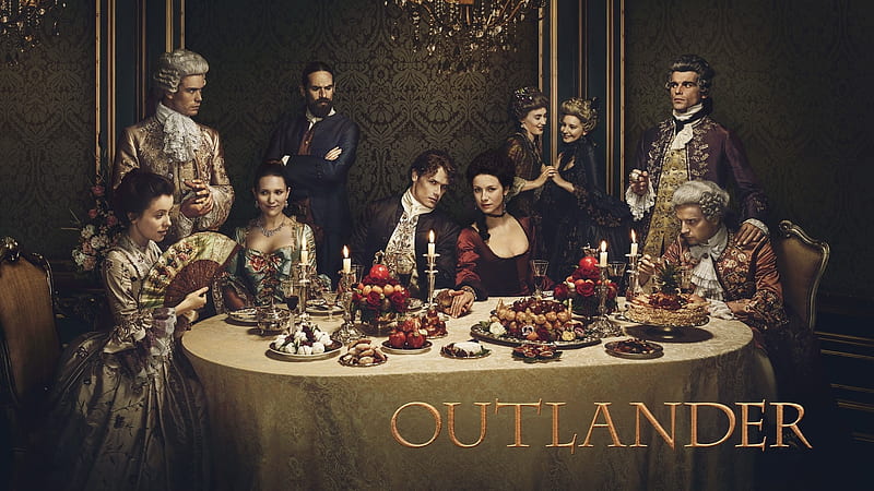 Outlander, starz, Claire, tv series, Jamie, HD wallpaper