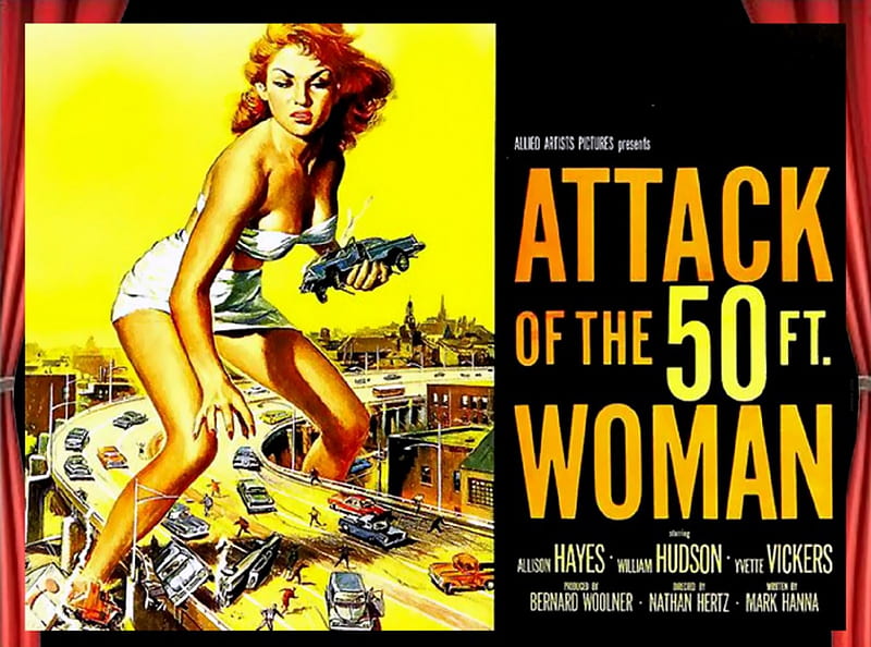 Attack of the 50 Ft Woman01, movie posters, posters, classic movies, Attack of the 50 Ft Woman, HD wallpaper