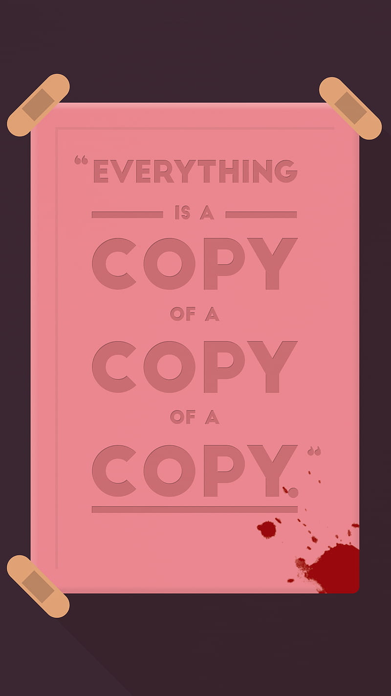 Copy of a Copy, blockbuster, blood, fight club, movie, soap, tyler, HD phone wallpaper