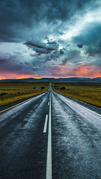 Lovely Nature, background, clouds, road, sky, view, HD phone wallpaper |  Peakpx