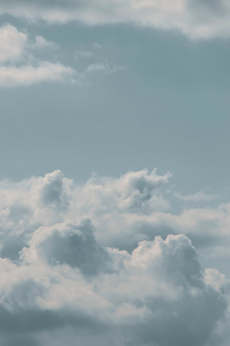 clouds, porous, gray, sky, HD phone wallpaper