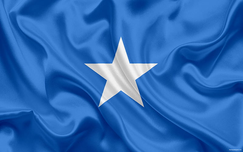 Somali flag, national flag, Somalia, Africa, flag of Somalia, HD wallpaper