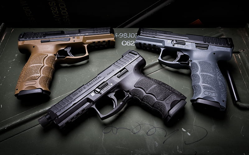 Heckler Koch VP9, 9mm pistol, modern weapons, HK VP9, Tactical, HD wallpaper