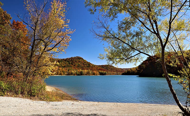 Owsley Fork Reservoir, reservoir, water, owsley fork, lake, HD wallpaper