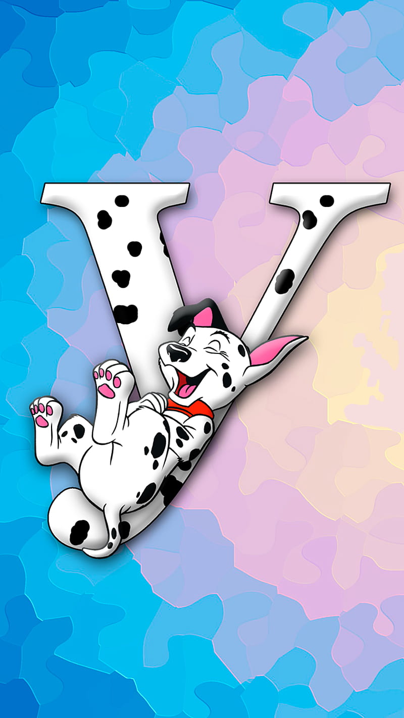 letter Y dog, alphabet, cute, dalmatian, puppy, smile, HD phone wallpaper