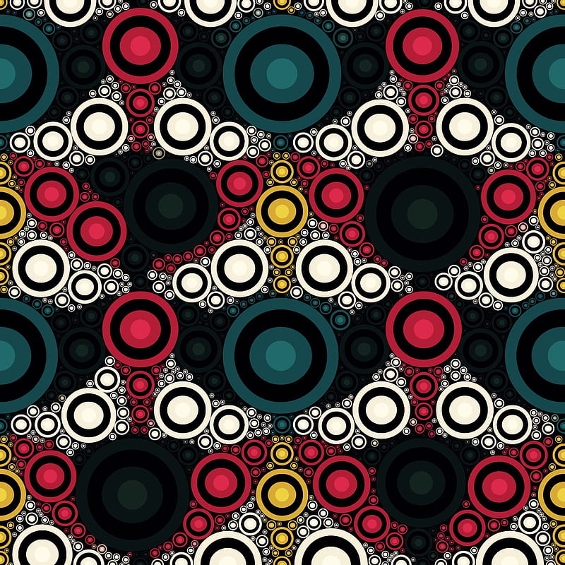circles, patterns, colorful, pattern, shapes, HD phone wallpaper