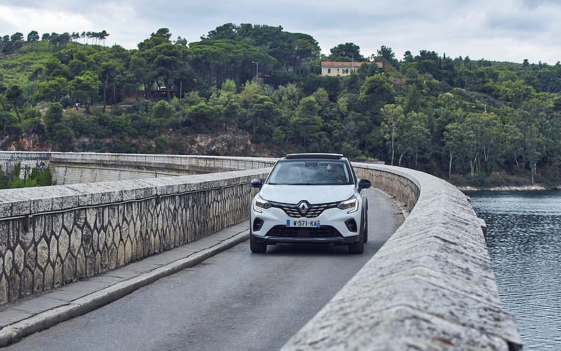 Renault Captur bridge, 2019 cars, crossovers, 2019 Renault Captur, french cars, Renault, HD wallpaper