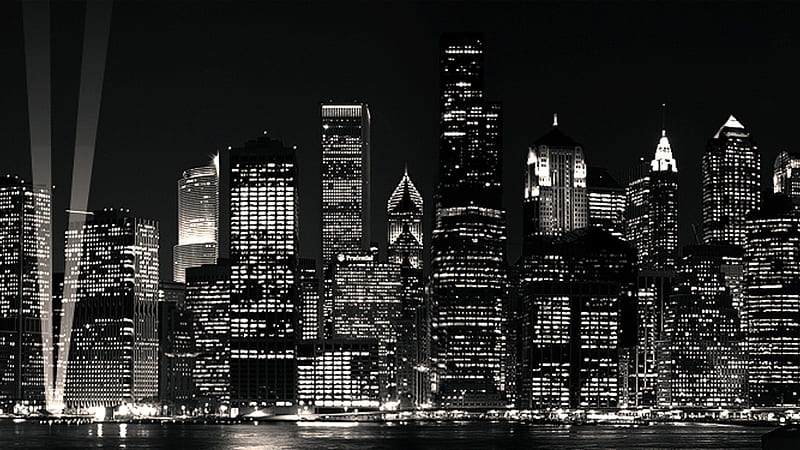 New York City, new york, city, night, light, skyscrapers, HD wallpaper ...