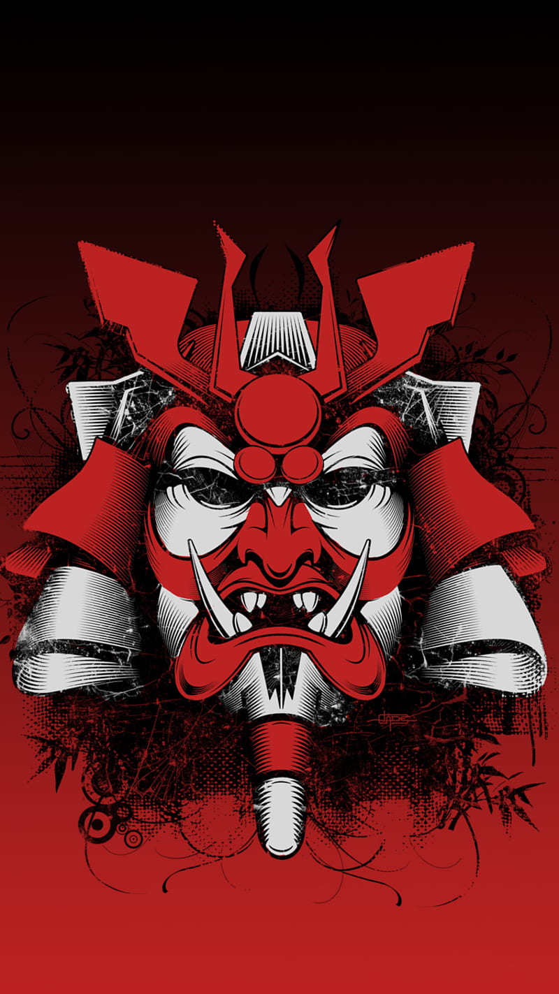 Samurai Mask, japan, HD phone wallpaper