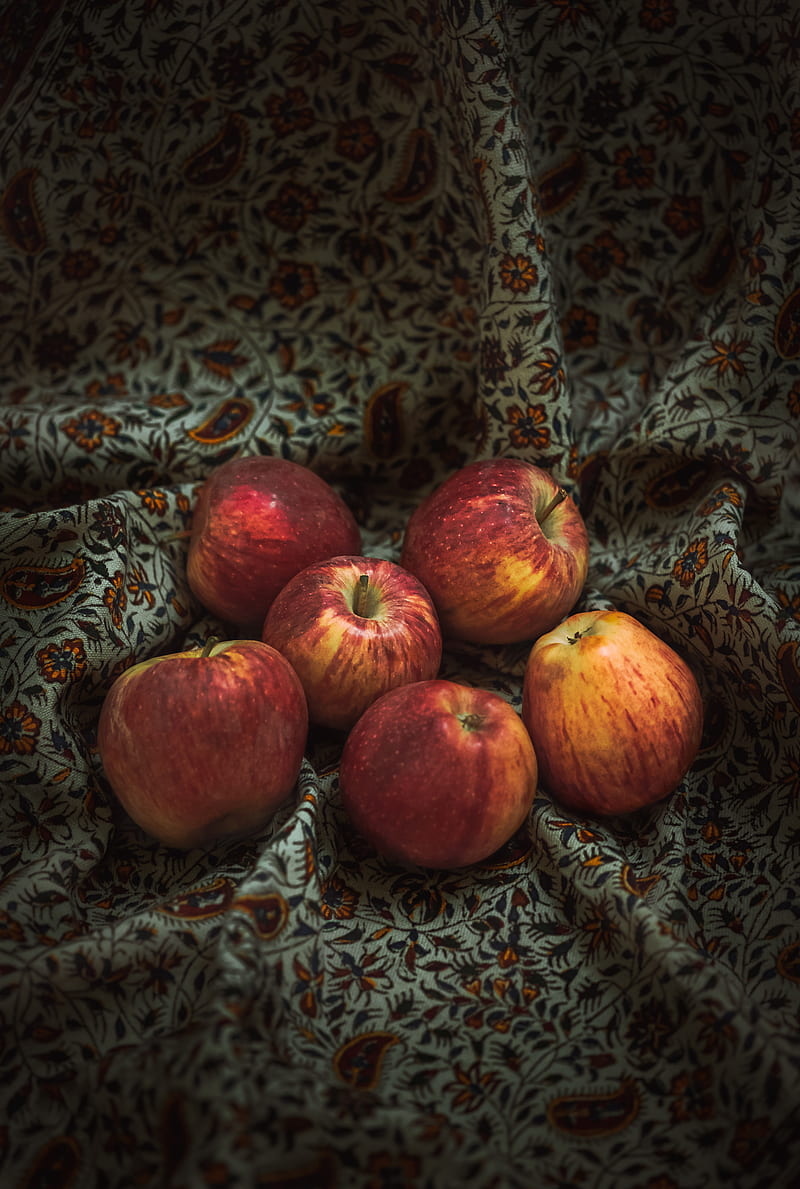 apples, fruit, harvest, red, HD phone wallpaper