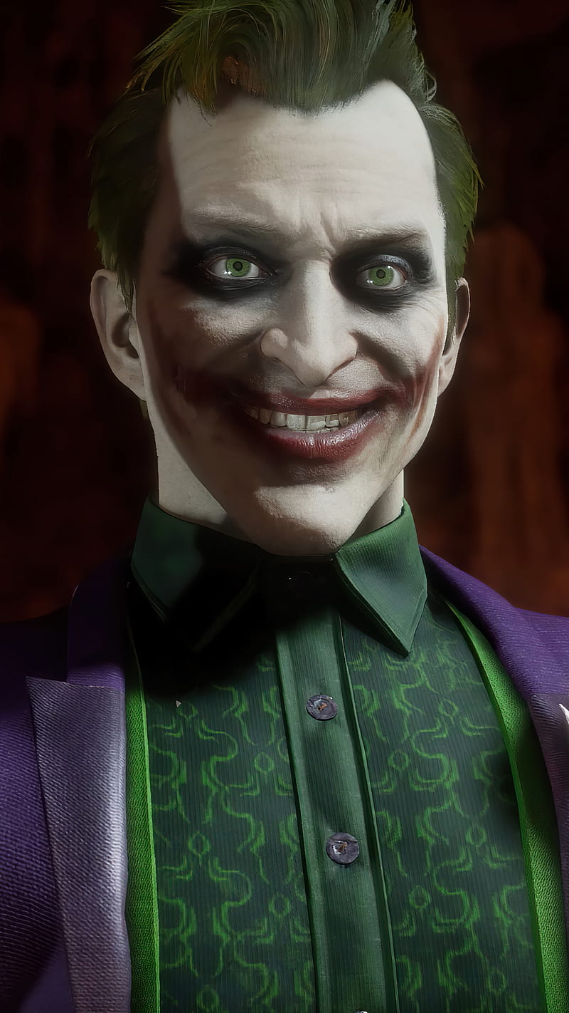 Joker, dc, mortal kombat 11, HD phone wallpaper